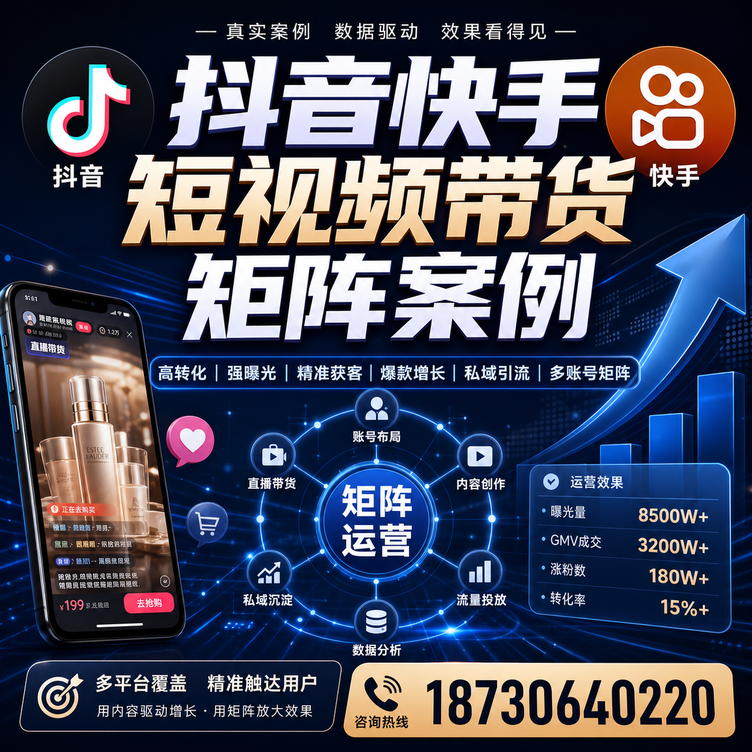郴州短视频带货团队多平台矩阵自动分发案例